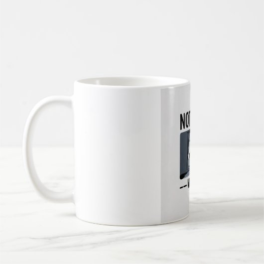 Lustige Introvertierte Kaffeetasse — "Nicht heute" (Links)