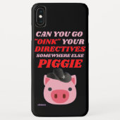 lustige iPhone/iPad Gehäuse "OINK PIGGIE" Case-Mate iPhone Hülle (Rückseite)