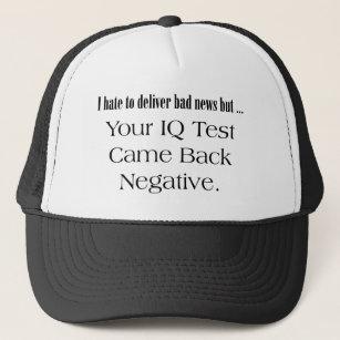 Lustige IQ-Test-T - Shirt-Geschenke Truckerkappe