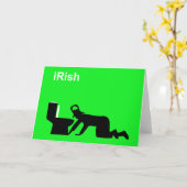 Lustige Iren Karte (Gelbe Blume)