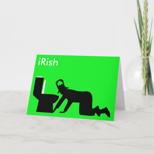 Lustige Iren Karte (Vorderseite)