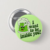 Lustige Iren St. Patricks Tages Button (Vorne & Hinten)