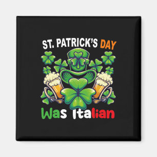 Lustige irische italienische St Patricks Day Fraue Magnet