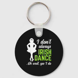 Lustige irische Tanzmädchen Frauen St. Patrick's D Schlüsselanhänger