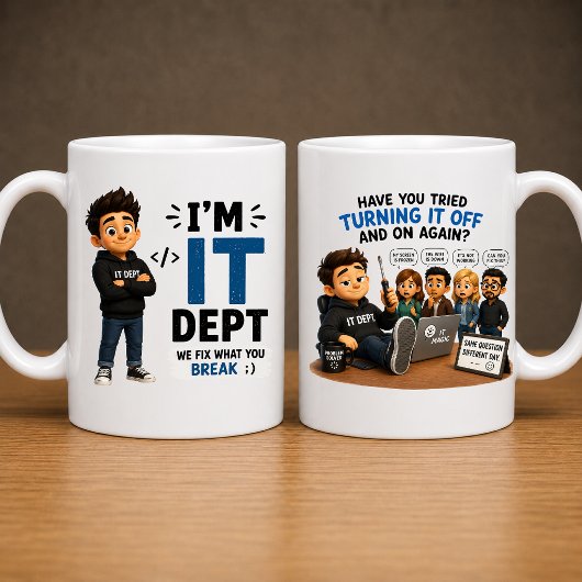 Lustige IT-Abteilung Tasse -Programmierer & Tech-S