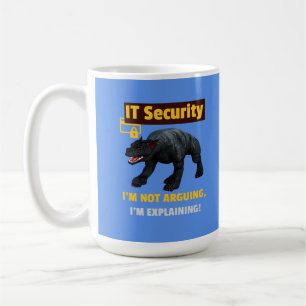 Lustige IT-Sicherheit Erklärt Tech Humor Design Kaffeetasse
