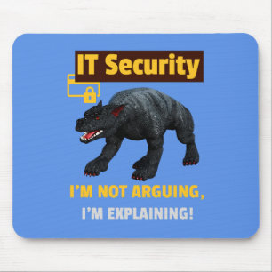 Lustige IT-Sicherheit Erklärt Tech Humor Design Mousepad