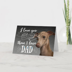 Lustige Italian Greyhound Muttertagskarte  Feiertagskarte