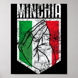 Lustige Italien Minichia Zitate Sprüche Italienisc Poster