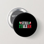 Lustige italienische Kleeblätter St. Patricks Tag Button (Vorne & Hinten)