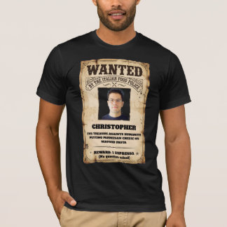 Lustige italienische Lebensmittel Polizei Käse auf T-Shirt