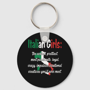 LUSTIGE ITALIENISCHE MÄDCHEN SCHLÜSSELANHÄNGER