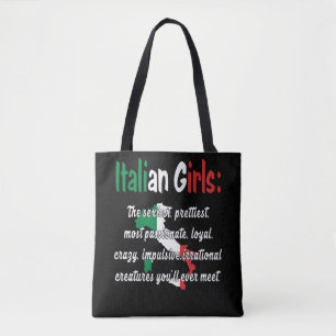 LUSTIGE ITALIENISCHE MÄDCHEN TASCHE