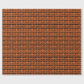 Lustige Jack O Lantern Halloween-Kürbismuster Geschenkpapier (Flach)