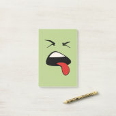 Lustige Jade-Grün-Post-It Herr-Yuck Face Post-it Klebezettel (Auf Schreibtisch)
