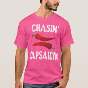 Lustige Jagd nach Capsaicin Essen Scharfe Paprika T-Shirt
