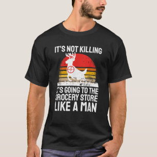 Lustige Jagdaufschrift Hirschjäger I Supermarkt T-Shirt