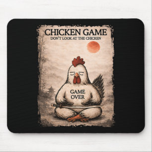 Lustige japanische Kunst Hühner Spiel Grafik Männe Mousepad