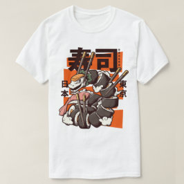 Lustige japanische Sushi-Dragon-Rolle T-Shirt