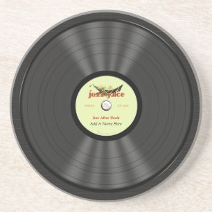 Lustige Jazz-Vinyl-Schallplatte Getränkeuntersetzer
