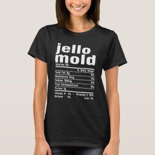 Lustige Jello-Form-Ernährungsfakten Thanksgiving-E T-Shirt