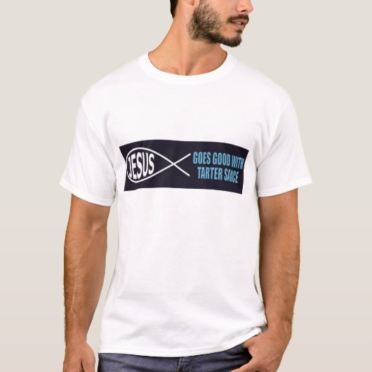 Lustige Jesus-Fische T-Shirt (Vorderseite)