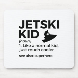 Lustige Jetski-Kid-Definition Jet-Skiing _1 Mousepad