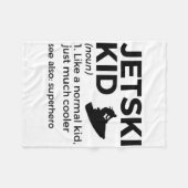 Lustige Jetski-Kind-Definition Jet-Skiing _1 Fleecedecke (Vorderseite (Horizontal))