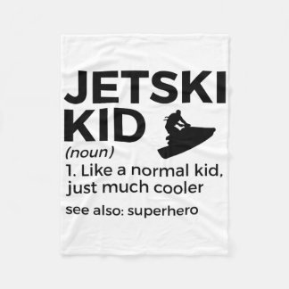 Lustige Jetski-Kind-Definition Jet-Skiing _1 Fleecedecke