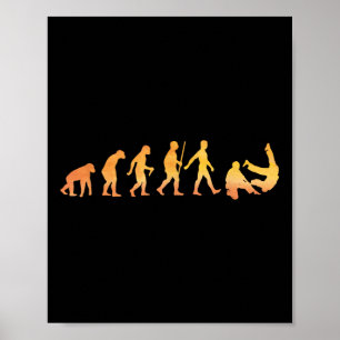 Lustige Jiu Jitsu Kunst für Männer Frauen Kinder J Poster