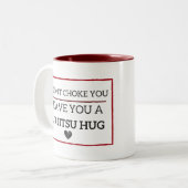 Lustige Jiu Jitsu Umarmungs-Tasse Zweifarbige Tasse (Vorderseite Links)