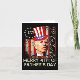 Lustige Joe Biden Frohe 4. Vatertag-Shirts 4 Karte