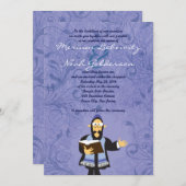 Lustige jüdische Rabbiner-Hochzeits-Einladung Einladung (Vorne/Hinten)