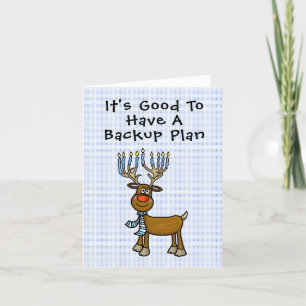 Lustige jüdische Rudolph-Chrismukkah-Karte Karte