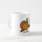 LUSTIGE JÜDISCHE THNAKSGIVUKKAH CHANUKKA GESCHENKE KAFFEETASSE (Vorderseite Links)