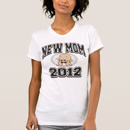 Lustige junge Mutter 2012 T-Shirt (Vorderseite)