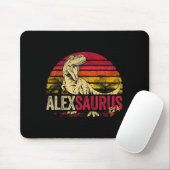 Lustige Jungen Alex Saurus Dinosaurier Rex Name Mousepad (Mit Mouse)