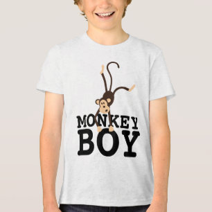 LUSTIGE JUNGEN T-SHIRTS, AFFENJUNGE Tri-Blend SHIRT