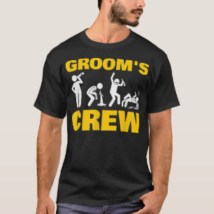 Lustige Junggesellenabschied Bräutigam Crew Stag H T-Shirt