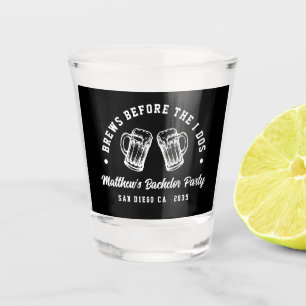 Lustige Junggesellenparty-Biere vor meinem Ja-Wort Schnapsglas