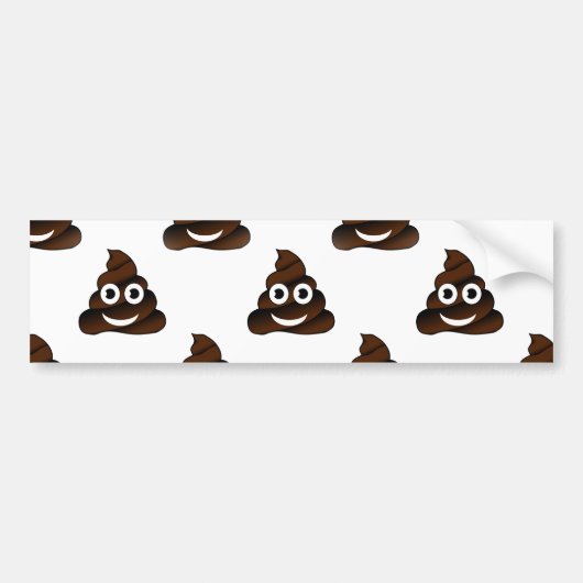 lustige kack-Emoji Autoaufkleber (Vorne)