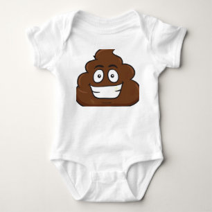 lustige kack-Emoji Baby Strampler