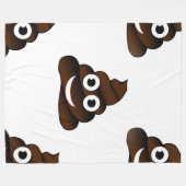 lustige kack-Emoji-Decke Fleecedecke (Vorderseite (Horizontal))