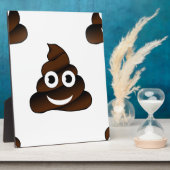 lustige kack-Emoji Fotoplatte (Seite)