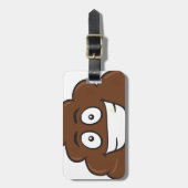 lustige kack-Emoji Gepäckanhänger (Vorderseite vertikal)