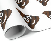 lustige kack-Emoji Geschenkpapier (Rolleneckpunkt)