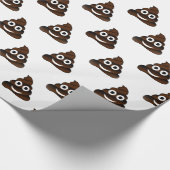 lustige kack-Emoji Geschenkpapier (Ecke)