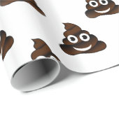 lustige kack-Emoji Geschenkpapier (Rolleneckpunkt)