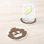 lustige kack-Emoji Getränkeuntersetzer (Seite)
