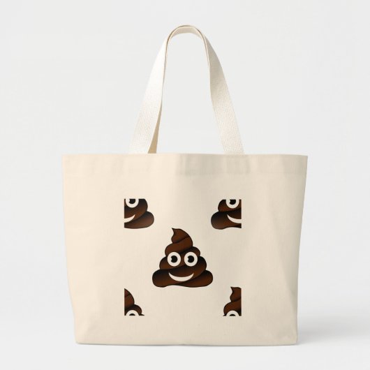 lustige kack-Emoji Jumbo Stoffbeutel (Vorne)